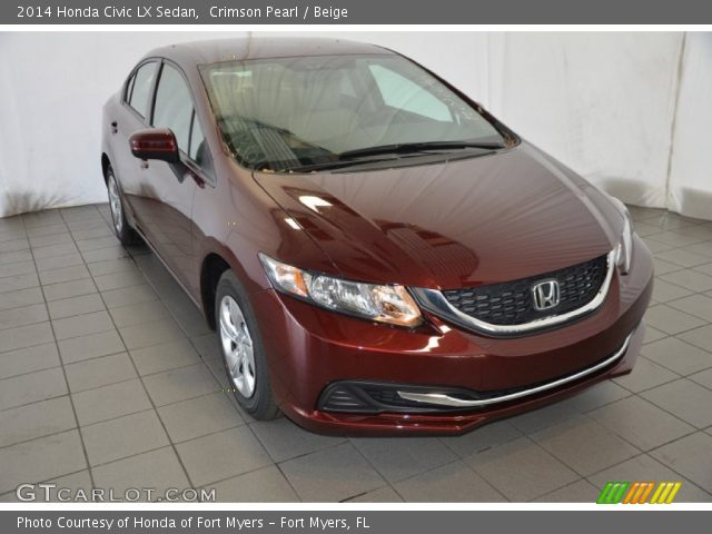 2014 Honda Civic LX Sedan in Crimson Pearl