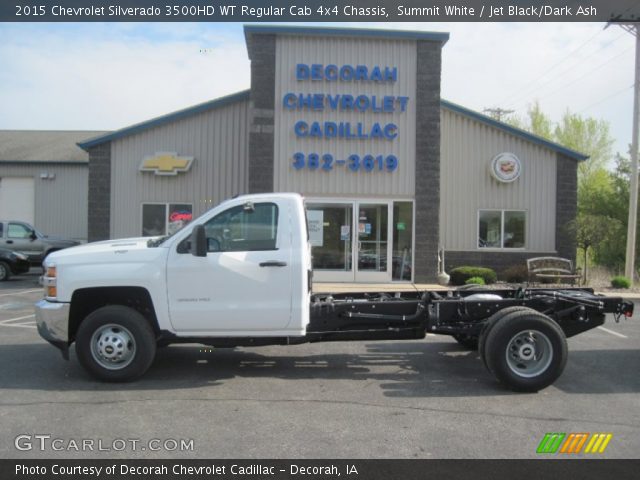 2015 Chevrolet Silverado 3500HD WT Regular Cab 4x4 Chassis in Summit White