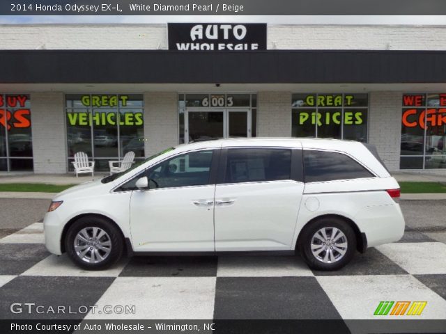 2014 Honda Odyssey EX-L in White Diamond Pearl