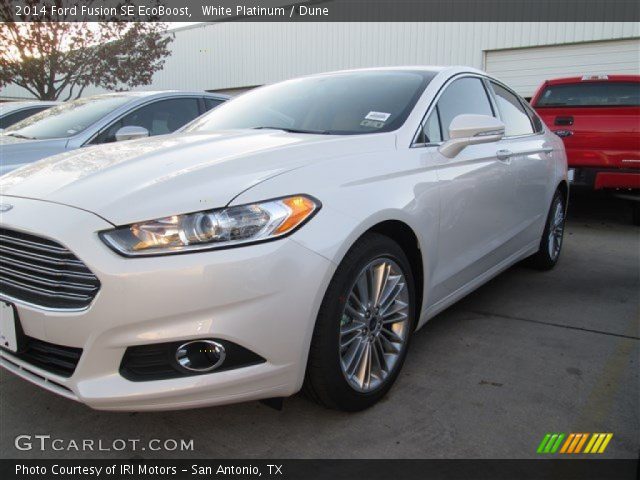 2014 Ford Fusion SE EcoBoost in White Platinum