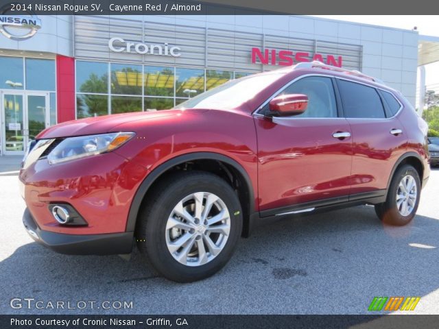 2014 Nissan Rogue SV in Cayenne Red