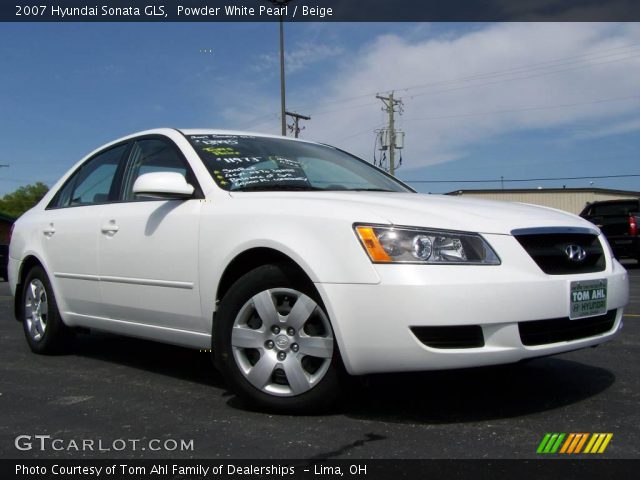 2007 Hyundai Sonata GLS in Powder White Pearl