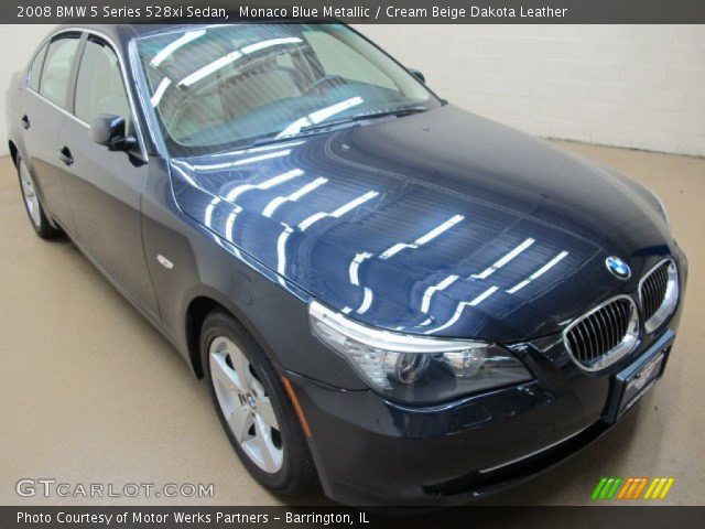 2008 BMW 5 Series 528xi Sedan in Monaco Blue Metallic