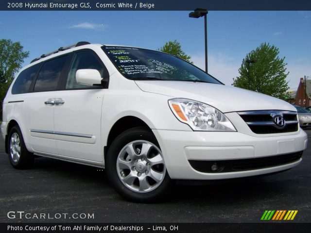 2008 Hyundai Entourage GLS in Cosmic White