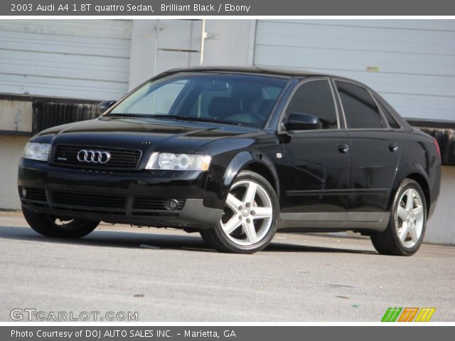 2003 Audi A4 1.8T quattro Sedan in Brilliant Black