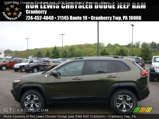 2014 Jeep Cherokee Trailhawk 4x4 in ECO Green Pearl