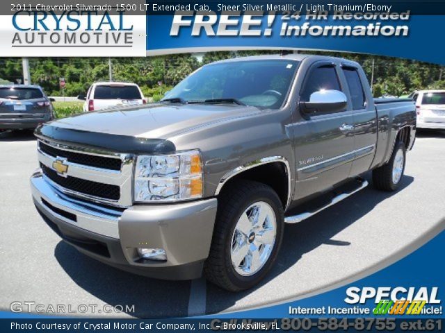 2011 Chevrolet Silverado 1500 LT Extended Cab in Sheer Silver Metallic