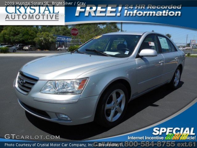 2009 Hyundai Sonata SE in Bright Silver