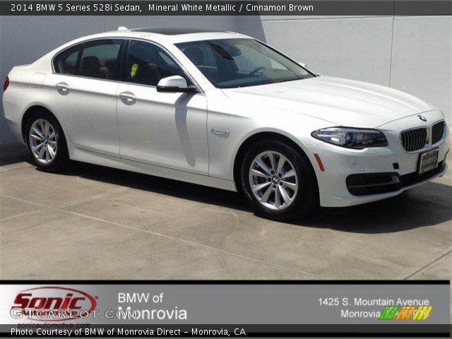 2014 BMW 5 Series 528i Sedan in Mineral White Metallic