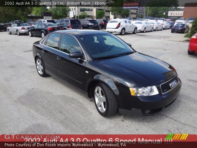 2002 Audi A4 3.0 quattro Sedan in Brilliant Black