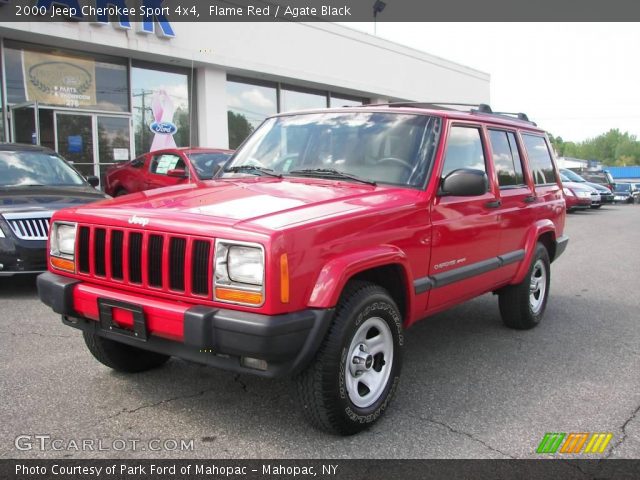 2000 Jeep Cherokee Sport 4x4 in Flame Red