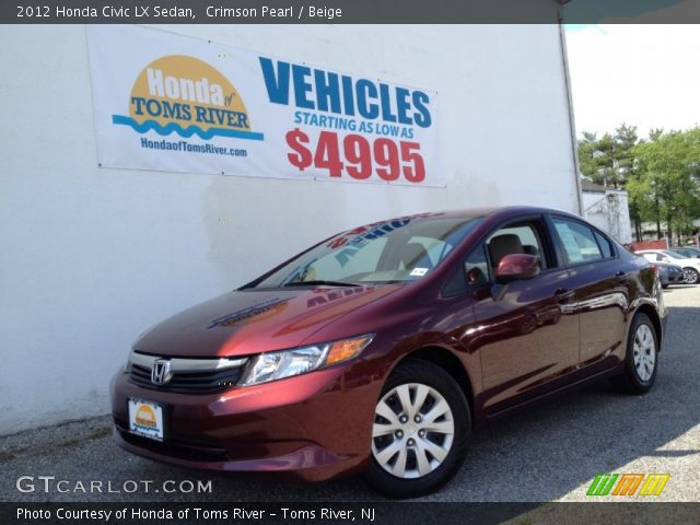 2012 Honda Civic LX Sedan in Crimson Pearl