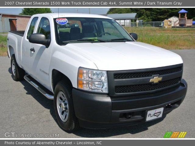 2007 Chevrolet Silverado 1500 Work Truck Extended Cab 4x4 in Summit White