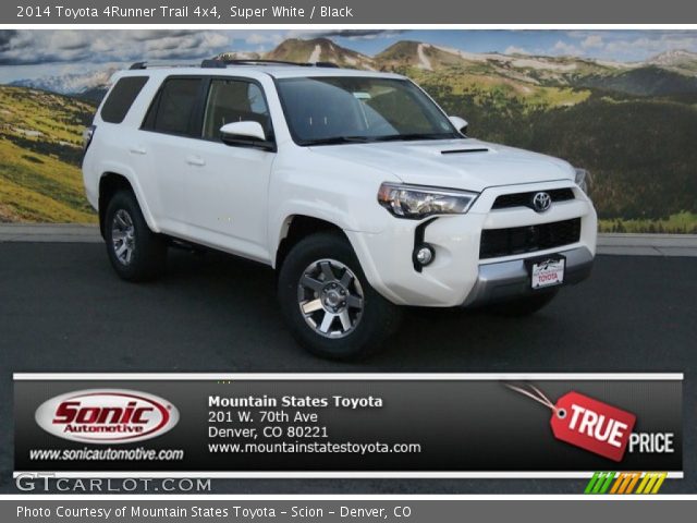 2014 Toyota 4Runner Trail 4x4 in Super White