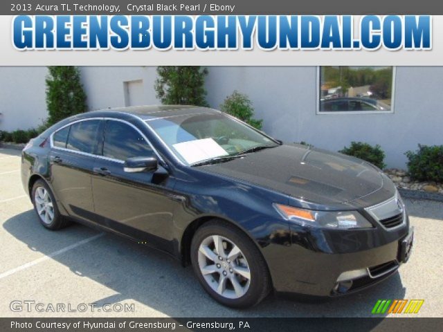 2013 Acura TL Technology in Crystal Black Pearl