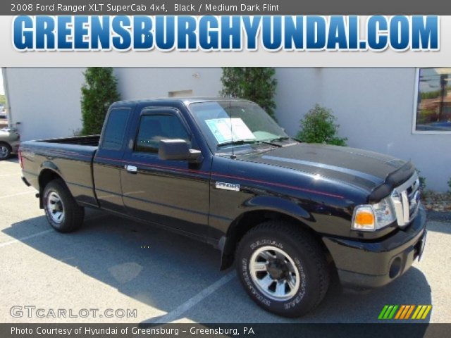 2008 Ford Ranger XLT SuperCab 4x4 in Black