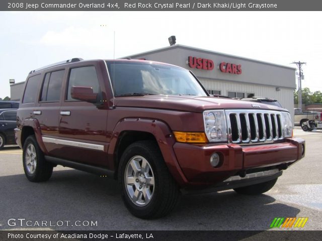2008 Jeep Commander Overland 4x4 in Red Rock Crystal Pearl