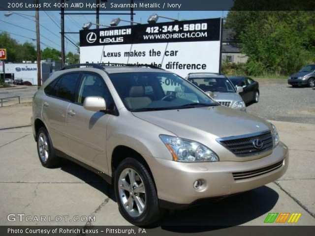 2006 Lexus RX 400h AWD Hybrid in Savannah Metallic