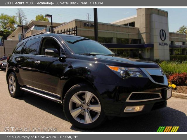 2011 Acura MDX Technology in Crystal Black Pearl