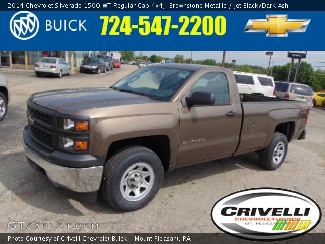 2014 Chevrolet Silverado 1500 WT Regular Cab 4x4 in Brownstone Metallic