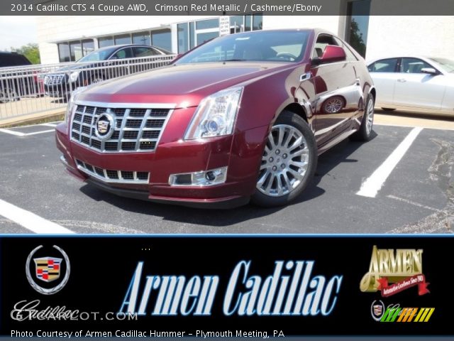 2014 Cadillac CTS 4 Coupe AWD in Crimson Red Metallic