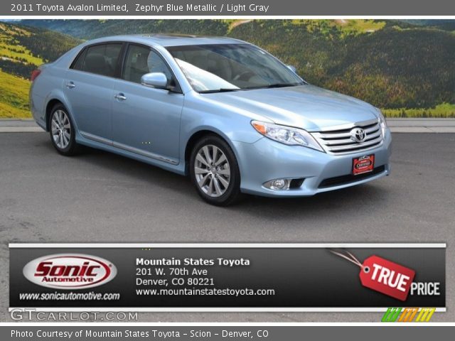 2011 Toyota Avalon Limited in Zephyr Blue Metallic