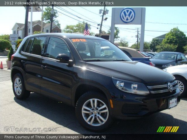 2012 Volkswagen Tiguan S 4Motion in Deep Black Metallic