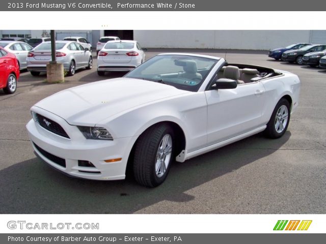 2013 Ford Mustang V6 Convertible in Performance White