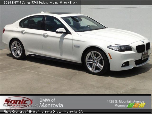 2014 BMW 5 Series 550i Sedan in Alpine White