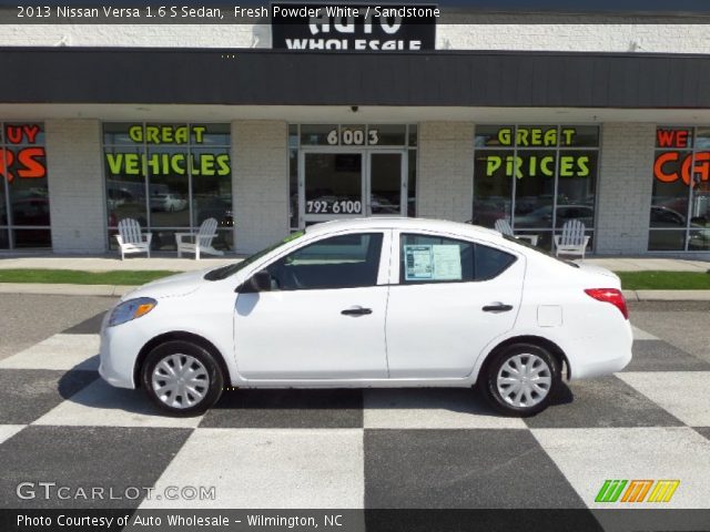 2013 Nissan Versa 1.6 S Sedan in Fresh Powder White