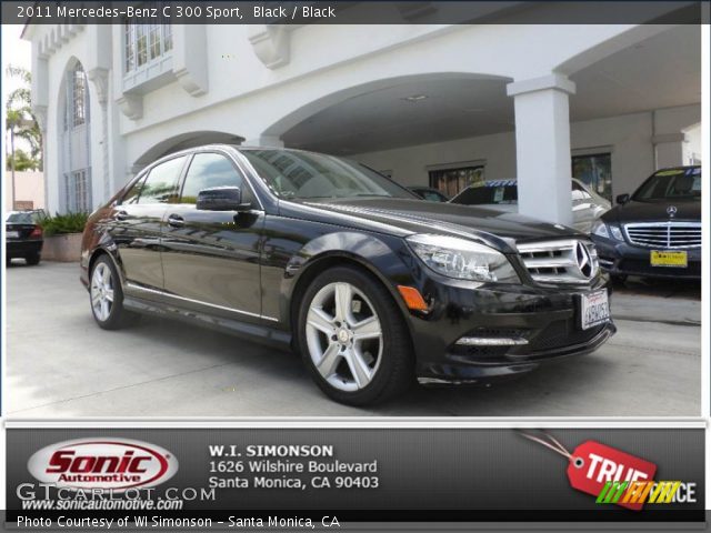 2011 Mercedes-Benz C 300 Sport in Black