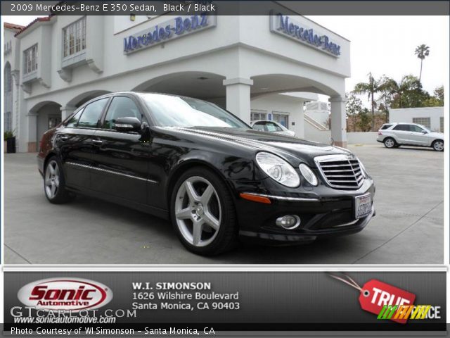 2009 Mercedes-Benz E 350 Sedan in Black