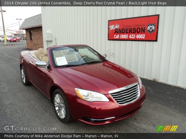 2014 Chrysler 200 Limited Convertible in Deep Cherry Red Crystal Pearl