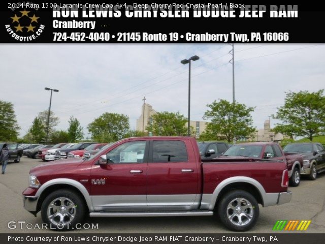 2014 Ram 1500 Laramie Crew Cab 4x4 in Deep Cherry Red Crystal Pearl