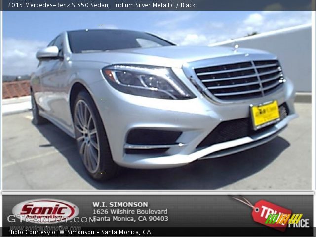 2015 Mercedes-Benz S 550 Sedan in Iridium Silver Metallic