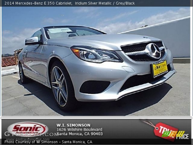 2014 Mercedes-Benz E 350 Cabriolet in Iridium Silver Metallic