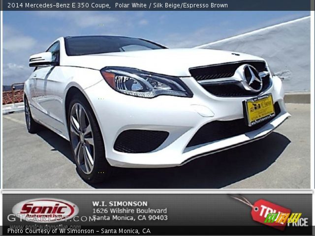 2014 Mercedes-Benz E 350 Coupe in Polar White