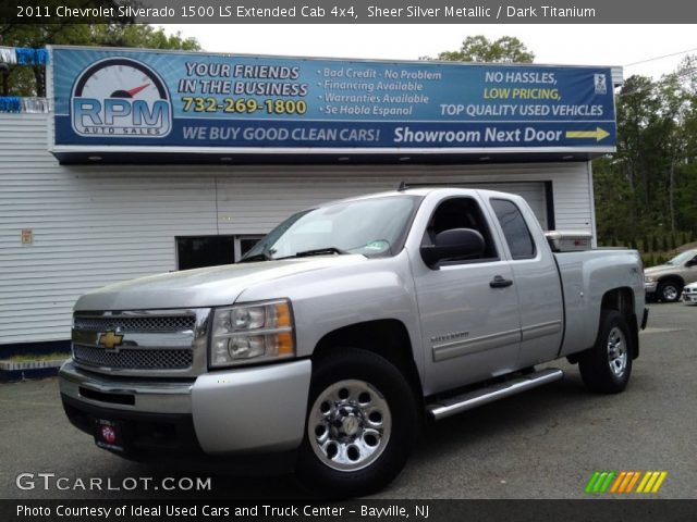 2011 Chevrolet Silverado 1500 LS Extended Cab 4x4 in Sheer Silver Metallic