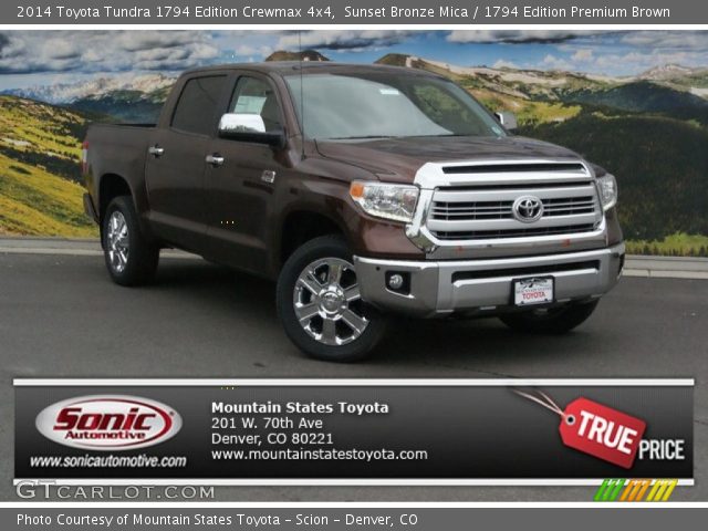2014 Toyota Tundra 1794 Edition Crewmax 4x4 in Sunset Bronze Mica
