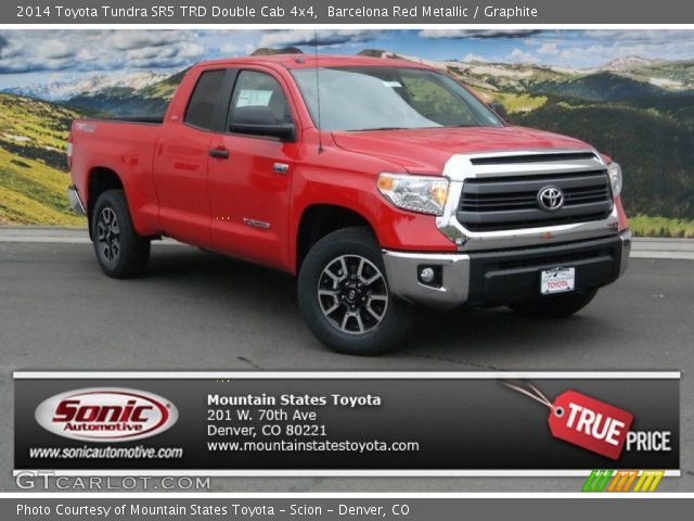 2014 Toyota Tundra SR5 TRD Double Cab 4x4 in Barcelona Red Metallic