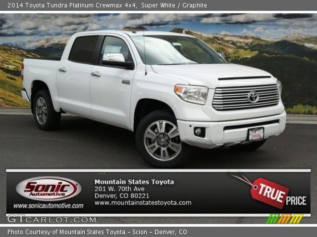 2014 Toyota Tundra Platinum Crewmax 4x4 in Super White
