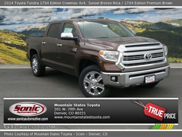 2014 Toyota Tundra 1794 Edition Crewmax 4x4 in Sunset Bronze Mica