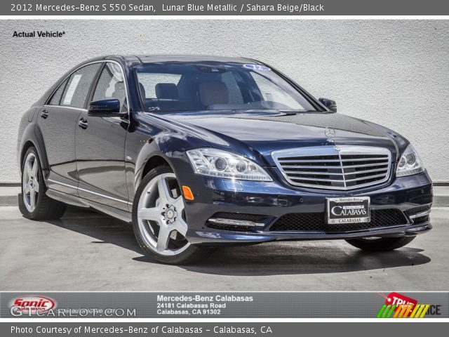 2012 Mercedes-Benz S 550 Sedan in Lunar Blue Metallic