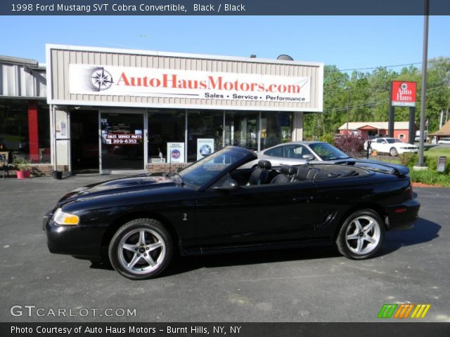 1998 Ford Mustang SVT Cobra Convertible in Black