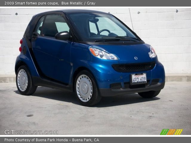 2009 Smart fortwo pure coupe in Blue Metallic