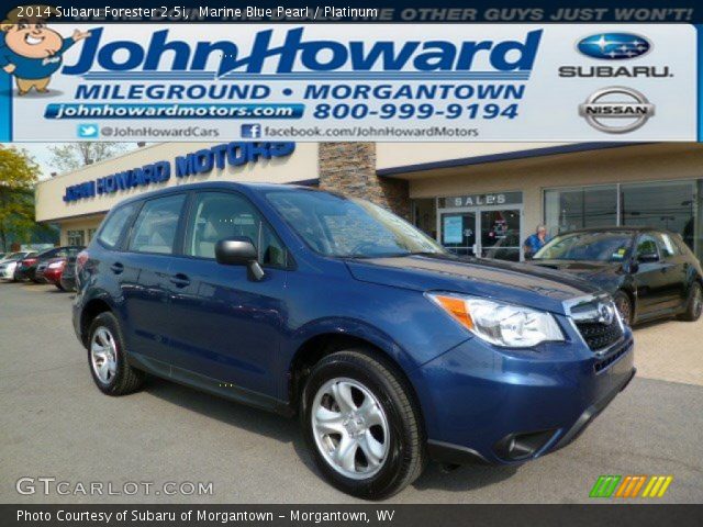 2014 Subaru Forester 2.5i in Marine Blue Pearl