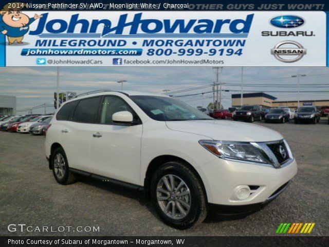 2014 Nissan Pathfinder SV AWD in Moonlight White