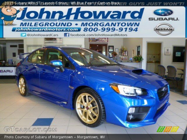 2015 Subaru WRX STI Launch Edition in WR Blue Pearl