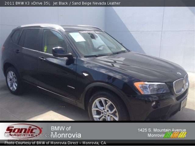 2011 BMW X3 xDrive 35i in Jet Black