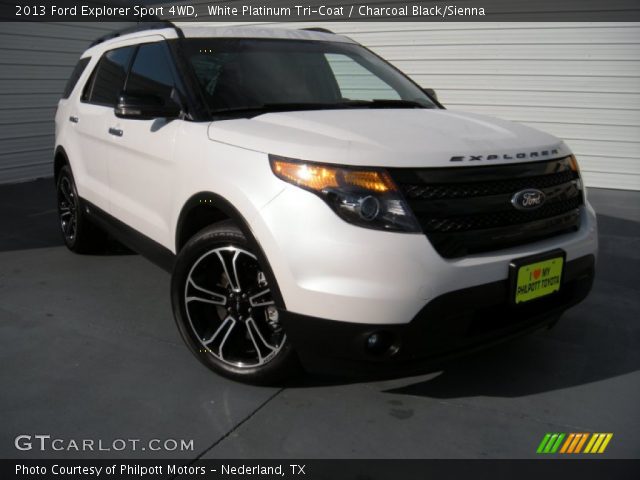 2013 Ford Explorer Sport 4WD in White Platinum Tri-Coat